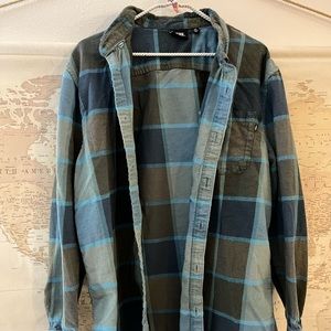 Mens Vans Blue Flannel